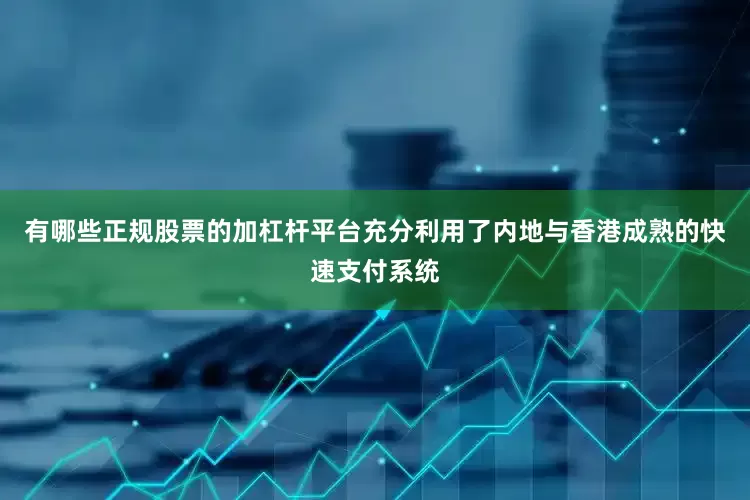 有哪些正规股票的加杠杆平台充分利用了内地与香港成熟的快速支付系统
